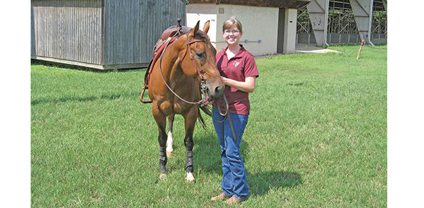 Terry Antilley with her horse