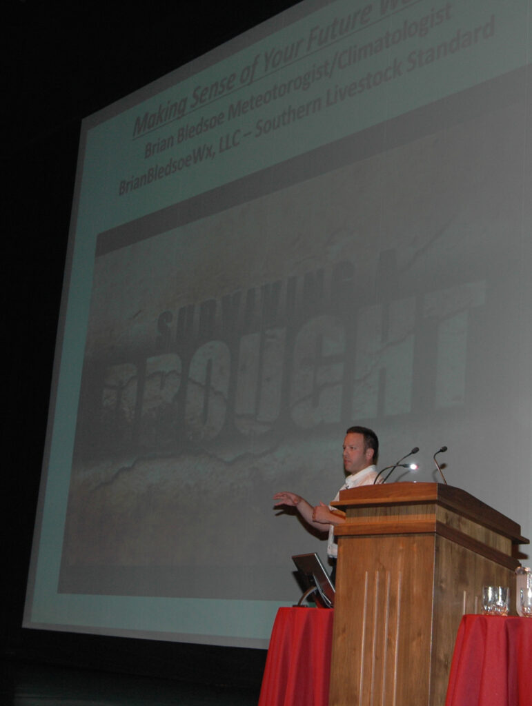 Dr. Brian Bledsoe speaking to a group
