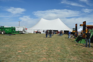 A tent where the Southwest Dairy Day took place.