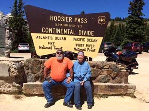 David and Becky at Hoosier Pass in Colorado.