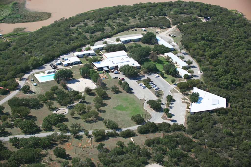 Aerial photo of the Texas 4-H Conference Center at Lake Brownwood.