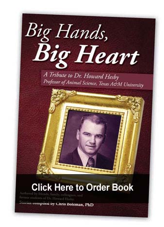 The book cover of "Big Hands, Big Heart A Tribute to Dr. Howard Herby.
