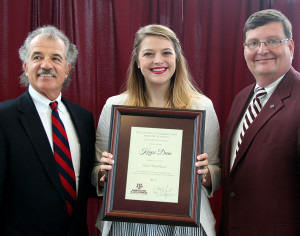 Dr. Bill Dugas, Kaysi Dean and Dr. Mark Hussey
