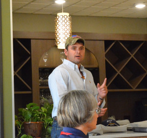Josh Eilers speaks to a group