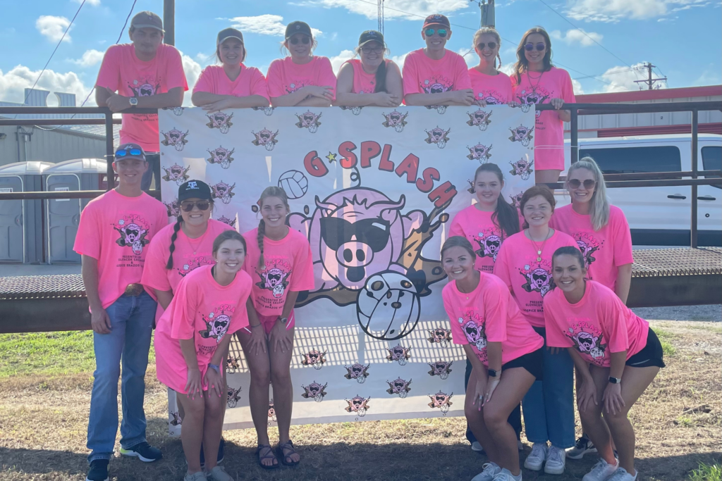 The Fightin’ Texas Aggie Meat Judging Teams from '22 and '23 at Hog Splash
