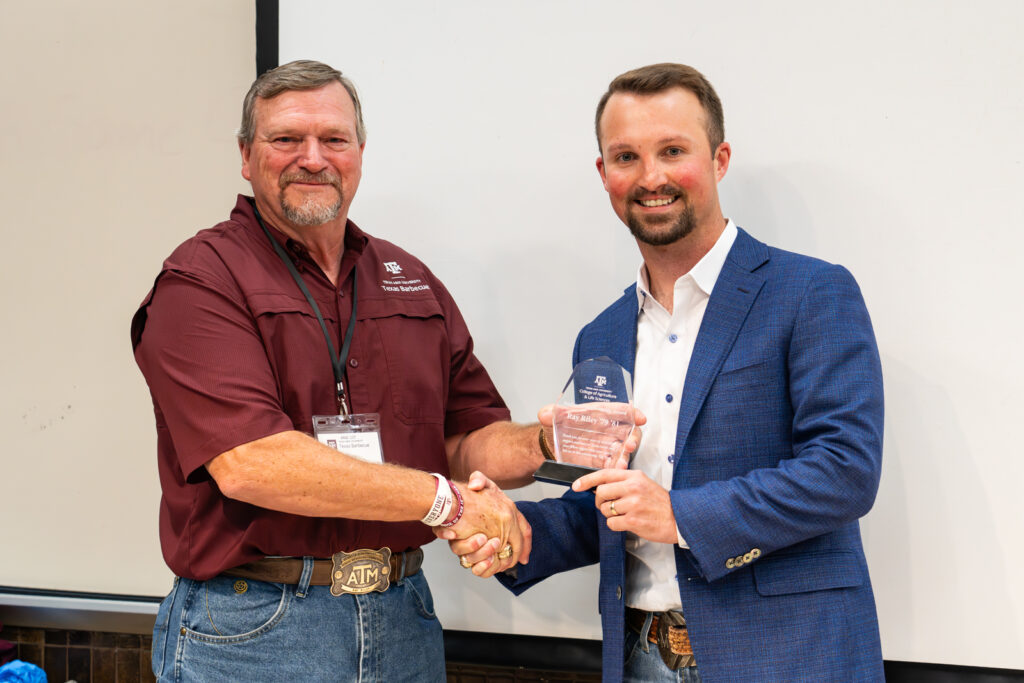 Ray Riley receives the College of Agriculture and Life Sciences Endowed Opportunity Award on Friday, Oct 10, 2025 in College Station, Texas